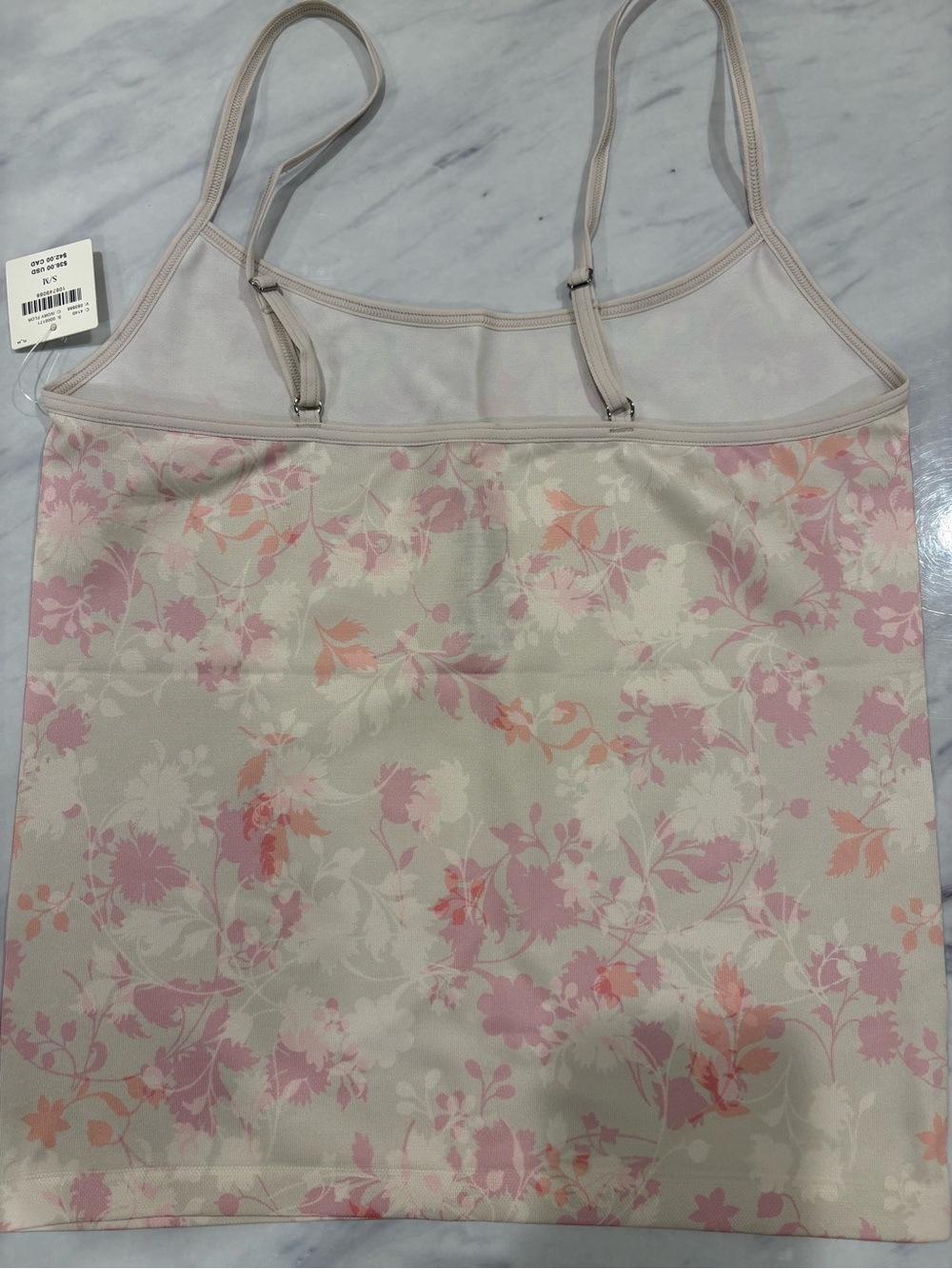 Anthropologie LyreBird Floral Print Shaping Cami Tank Top